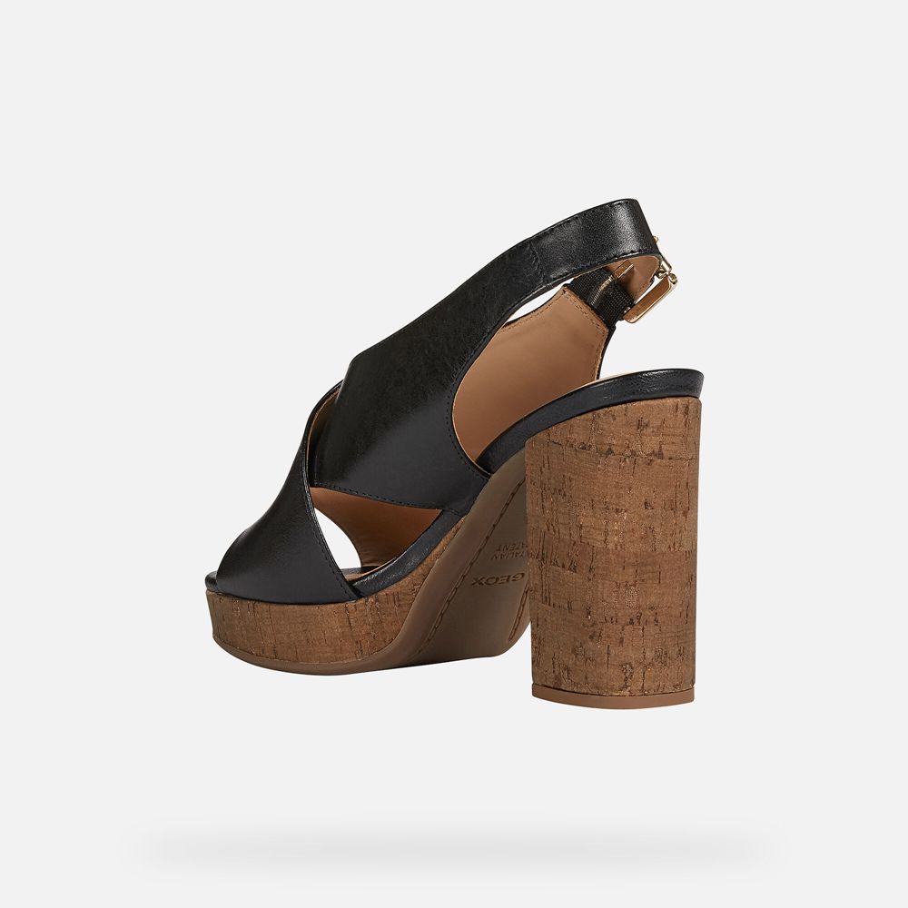 Geox Bayan Sandalet Siyah - Gerbera - FWQ-596732